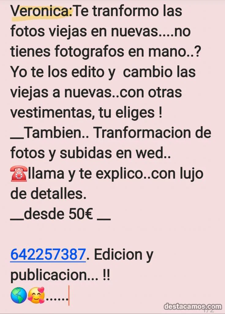 Edito tus fotos ...y tambien las publico profile photo