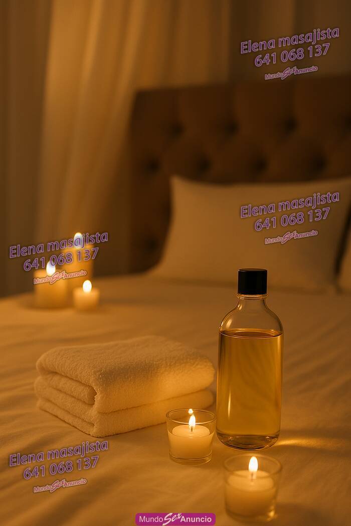 Relaxing massage with oils and candles. Soft energy profile photo