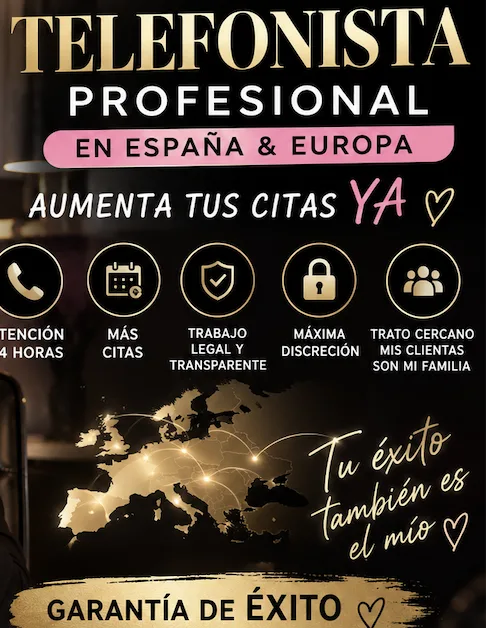 AUMENTA TUS CITAS YA! TELEFONISTA EN ESPAÑA EUROPA profile photo